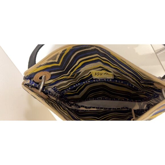 Vintage Fossil Key-Per coated canvas crossbody - Picture 7 of 10